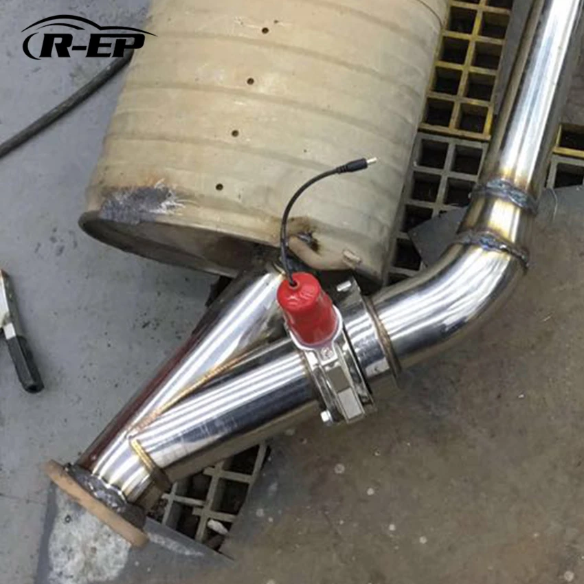 Электрический Выпускной клапан из нержавеющей стали 304 глушитель с выхлопом 2 25