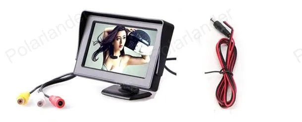 Новое поступление 4 3 дюймовый цветной TFT LCD Мини-Автомобильный задний вид для DVD VCD