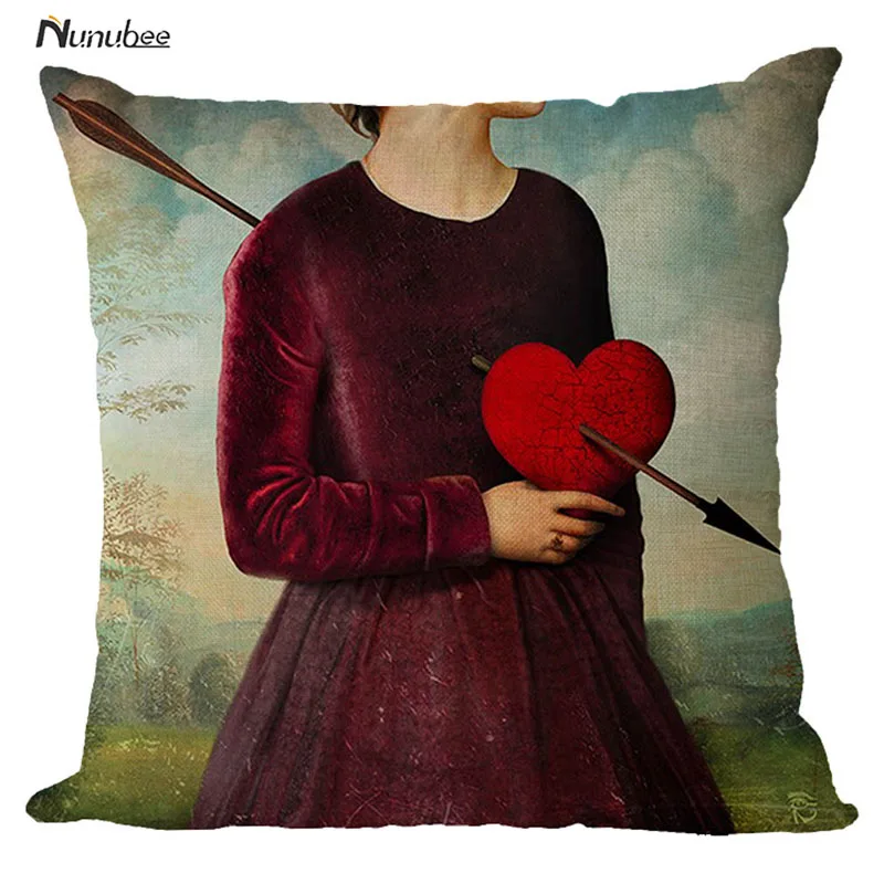 Высокое качество Цвет Печатных Декоративные хлопок Чехлы для подушек наволочка