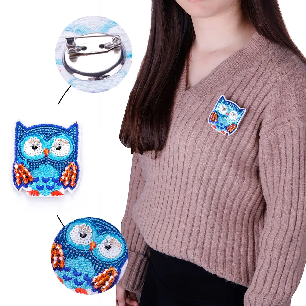 Женская брошка ALLYES с синими кристаллами и кристаллами|brooches for women|lapel pin broochpin brooch |