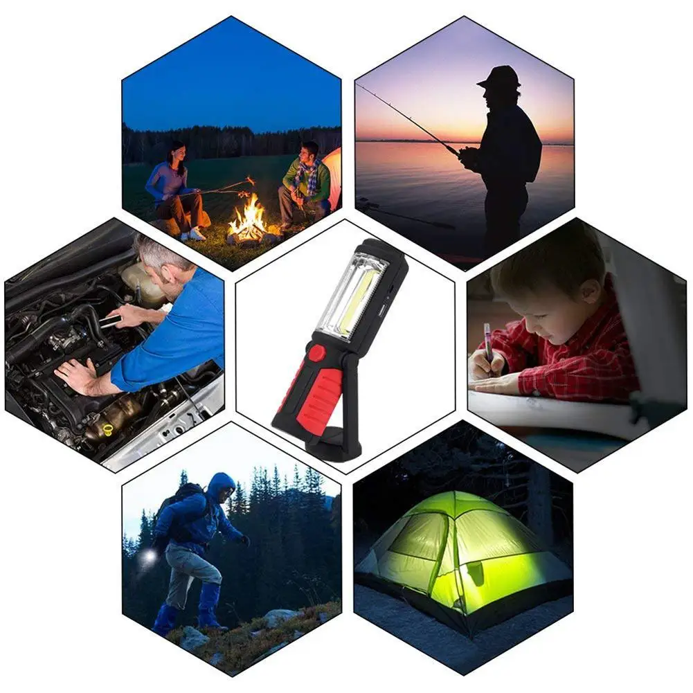 Handheld Portable emergency flashlight USB Charging Magnetic 5LEDs Outdoor Work Light Emergency Survive LED maintenance li | Освещение
