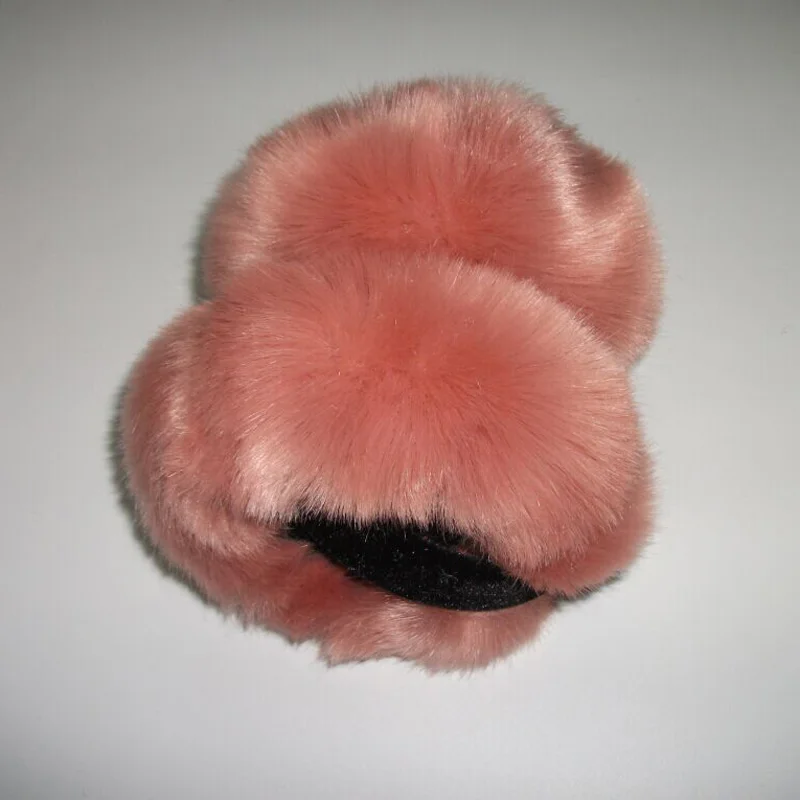 

1 Pcs 2015 New Pure Color Rabbit Hair Earmuffs Autumn And Winter Fur Wool Earmuffs For Women And Men 9 Colors Big Size