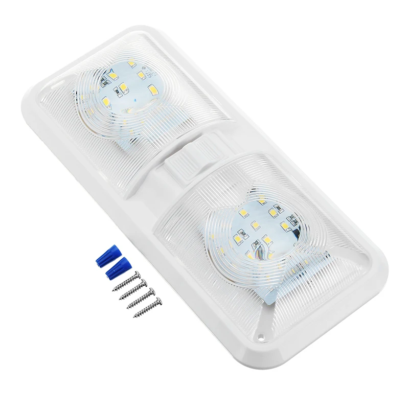 12 В Автомобильный светодиодный купольный светильник пластиковая Морская Лодка