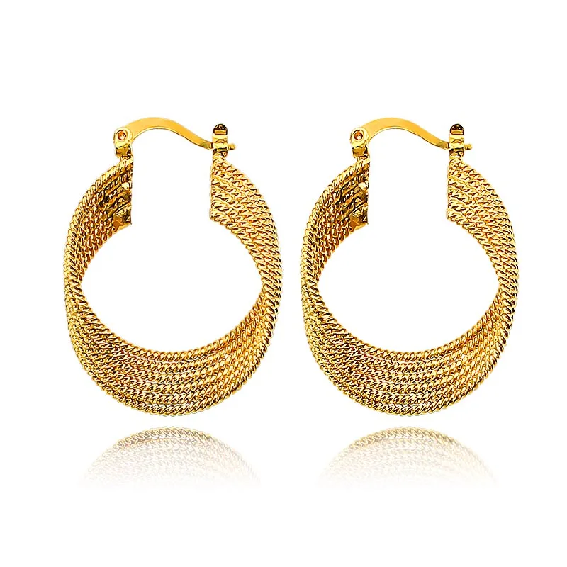 Женские Модные круглые золотые серьги кольца уникальные винтажные классические