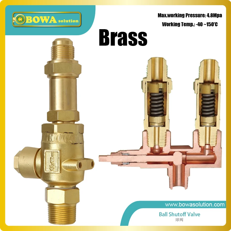 Шаровой клапан с резьбой 3/4 &quotNPT является хорошим выбором для R410a холодильной