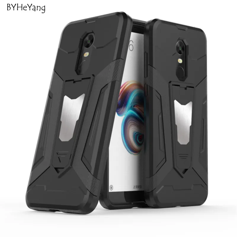 BYHeYang for Xiaomi Redmi 5 Plus Case Cover Car Magnetic Phone Holder Anti-knock Armor |