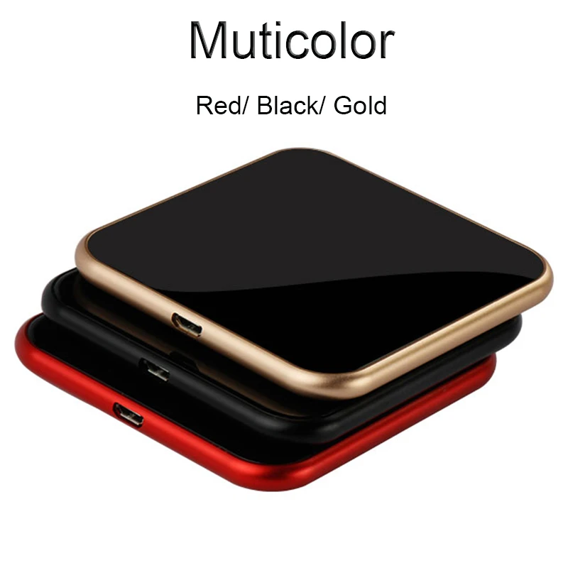 SUNPHG Mini Portable Ultra Thin Mirror Side Fast Wireless Charger 9V 1.8A For iPhone 8Plus X Samsung Galaxy S9 Mobile Phone | Мобильные