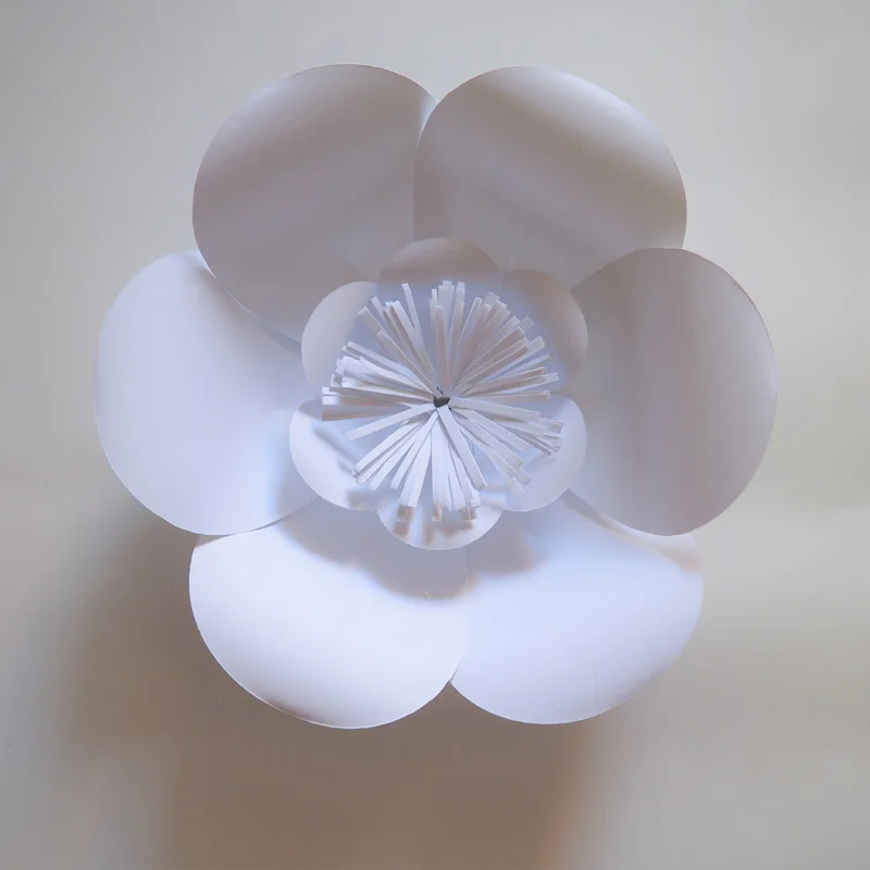 Flores de papel gigantes hechas a mano, flor Artificial para FONDO DE BODA, decoraciones de arco, decoraci&oacute;n personalizada, 36 Uds., 20-50CM-4