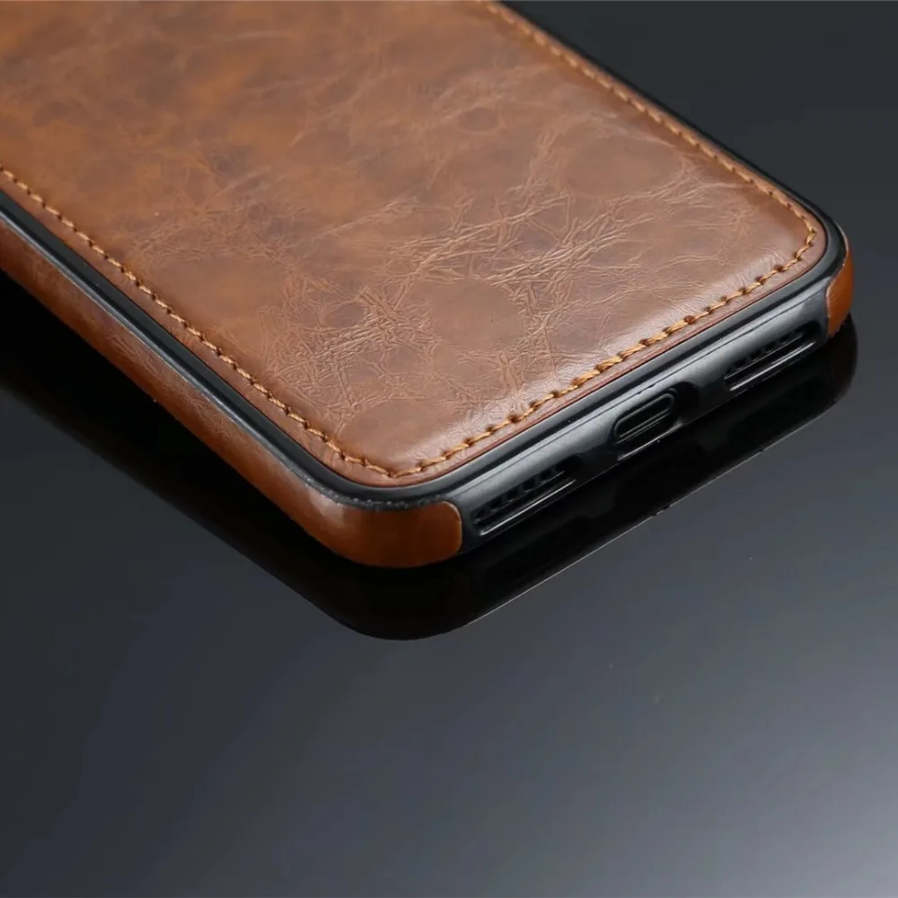 HengLiTai роскошный винтажный Магнитный чехол из искусственной кожи для Apple IPhone X Магнитный чехол для iPhone X Автомобильный держатель для телефона чехол