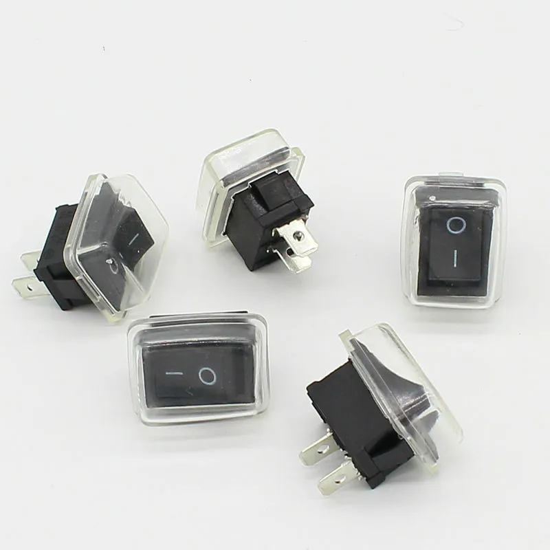 5 шт./партия черный кнопочный мини переключатель 6A 10A 110 V 250 2 pin кнопка