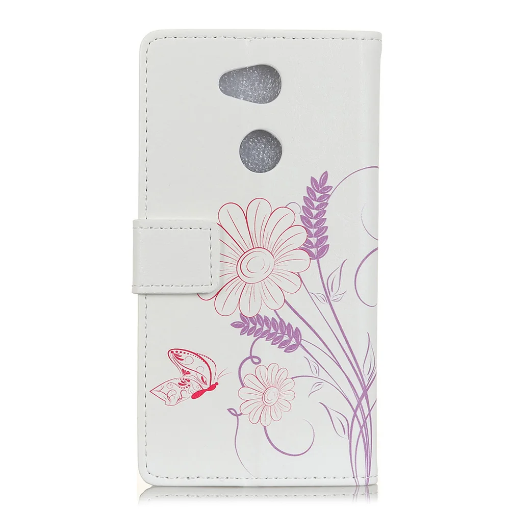 New 6 Patterns Case For Sony Xperia XA2 5.2&quot Flip PU Leather TPU Cover Phone Shell Cute Cartoon Holster Bag Card Slots Kickstand |