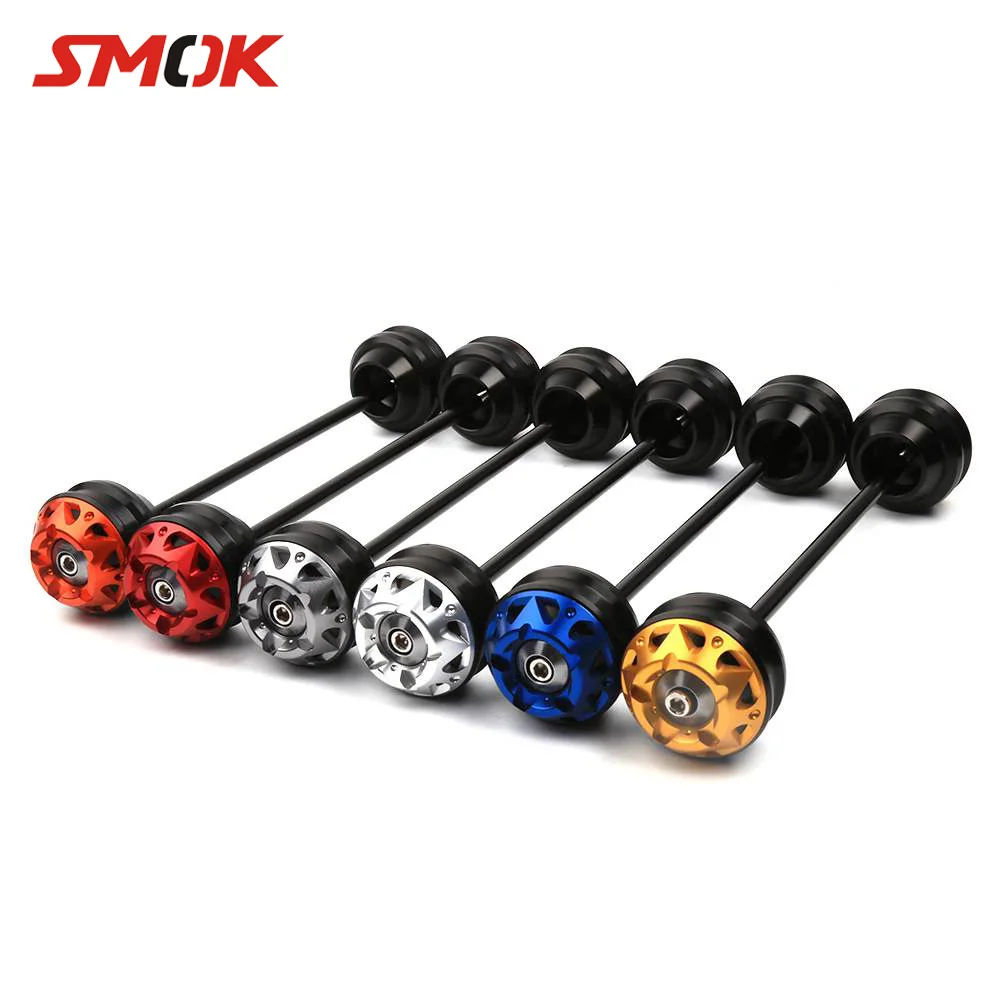 

SMOK Motorcycle CNC Aluminum Front Axle Fork Crash Sliders Wheel Falling Protection Guard For Yamaha R3 15-16 R25 14-16