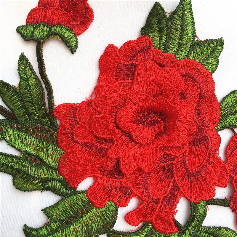 1 шт. Вышитый цветочный воротник розы|collar sewing|applique collarpatches embroidered flowers |