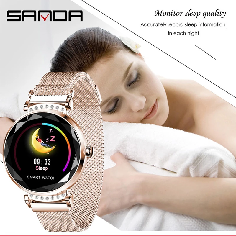 Женские Модные Смарт-часы монитор сердечного ритма Bluetooth шагомер спортивные часы