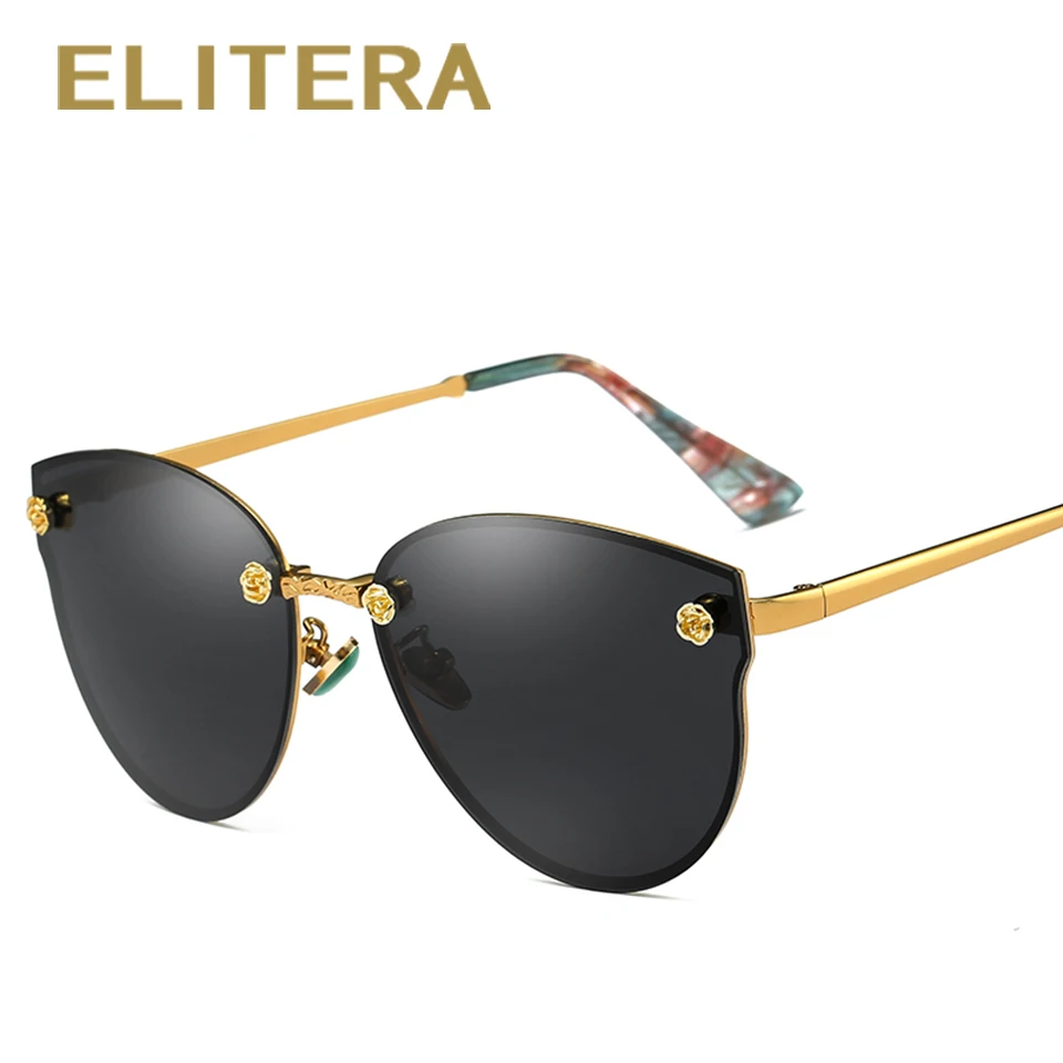 ELITERA брендовые новые модные солнцезащитные очки поляризованные в форме кошачего