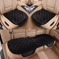 winter car seat cover cushion universal front back seat covers car chair pad car supplies square style luxurious warm