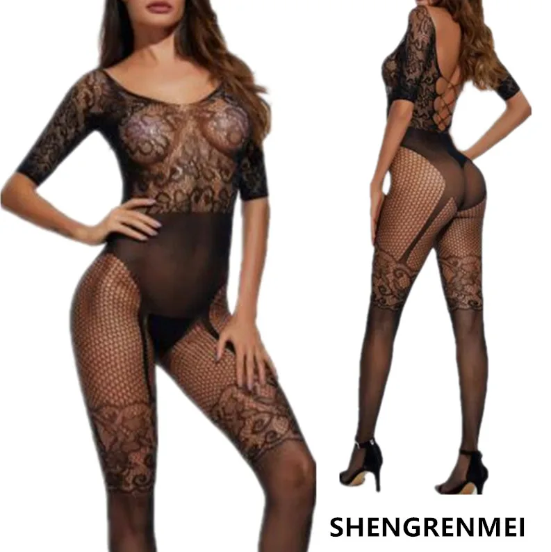 

Нижнее белье shengenmei, эротическое нижнее белье, ночные чулки, красивые колготки, костюм, боди с треугольным вырезом, 2019