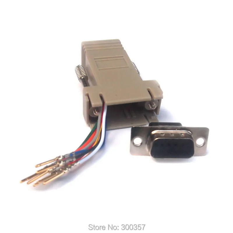 2 шт./лот DIY DB9 папа к RJ45 RS232 Модульный адаптер разъем удлинитель конвертер|rj45 rs232|db9
