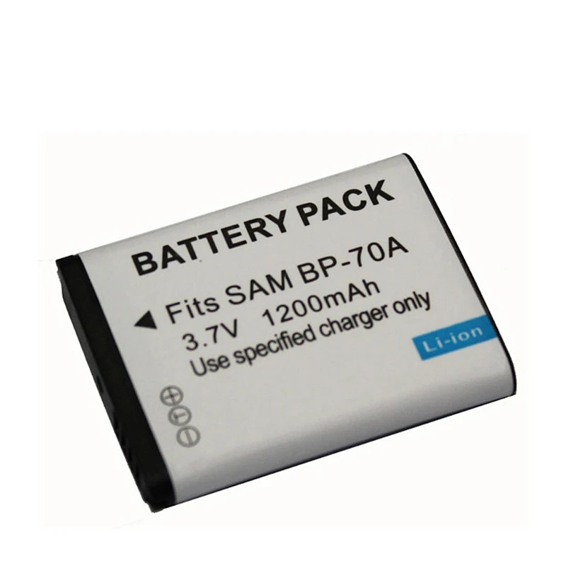 1200 мАч для SAMSUNG BP-70A BP70A цифровых фотоаппаратов аккумулятор видеокамера BP-70 BP70 BP-70EP