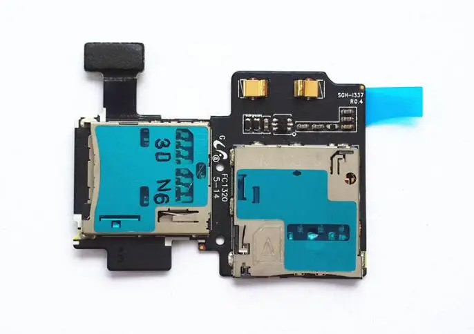 Для Samsung Galaxy S4 i9500 i9505 i9502 i9508 i337 i959 Micro SD слот Держатель слота считыватель гибкий