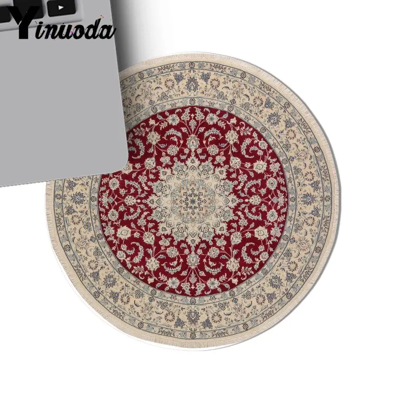 Круглые персидские коврики Yinuoda резиновый игровой коврик для мыши ПК лидер