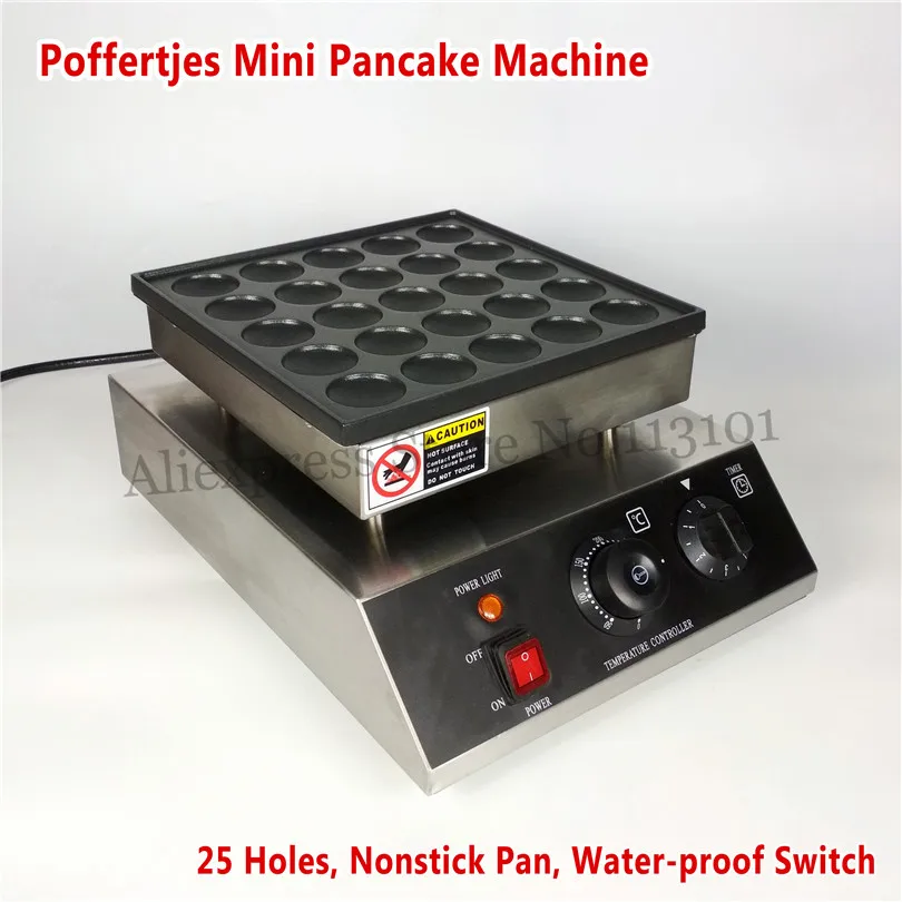 Мини Гриль для блинов 950 Вт 25 отверстий|cooking surface|mini pancakes machinedutch pancake machine |