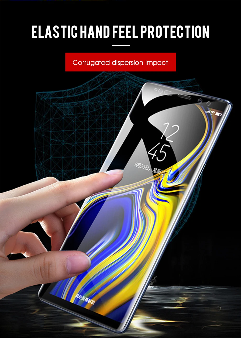 20D полностью изогнутая мягкая Гидрогелевая пленка для samsung Galaxy Note 8 9 S8 S9 Защитная пленка для экрана для samsung S9 S7 S6 Edge Plus без стекла