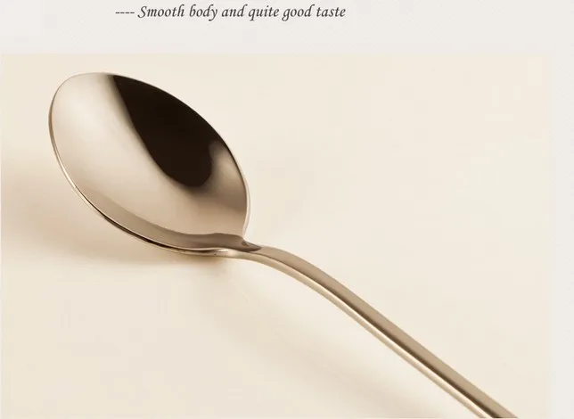 Круглая головка с наконечником 1 шт. прочная длинная ручка ложки для чая и кофе