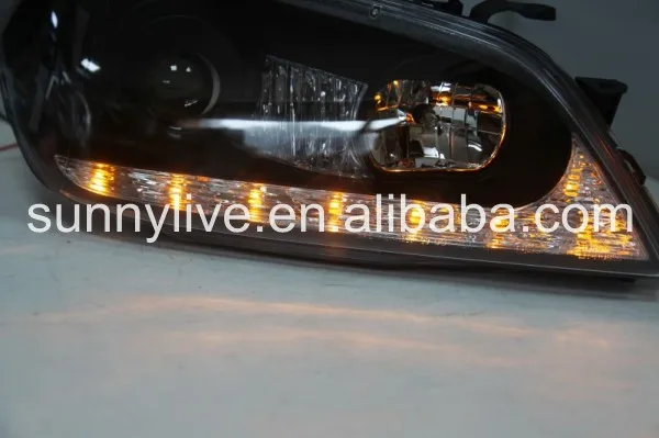Для Lexus IS200 Toyota Altezza светодиодный головной фонарь с линзой проектора 2001-2005 Jy черный корпус