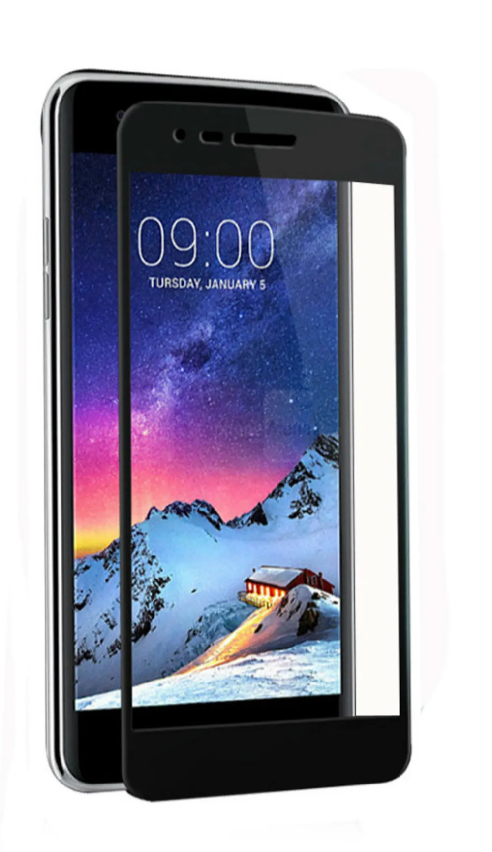 Цветное закаленное стекло 2.5D с полным покрытием для LG K8 2017 X240/ K10 X300 защита экрана