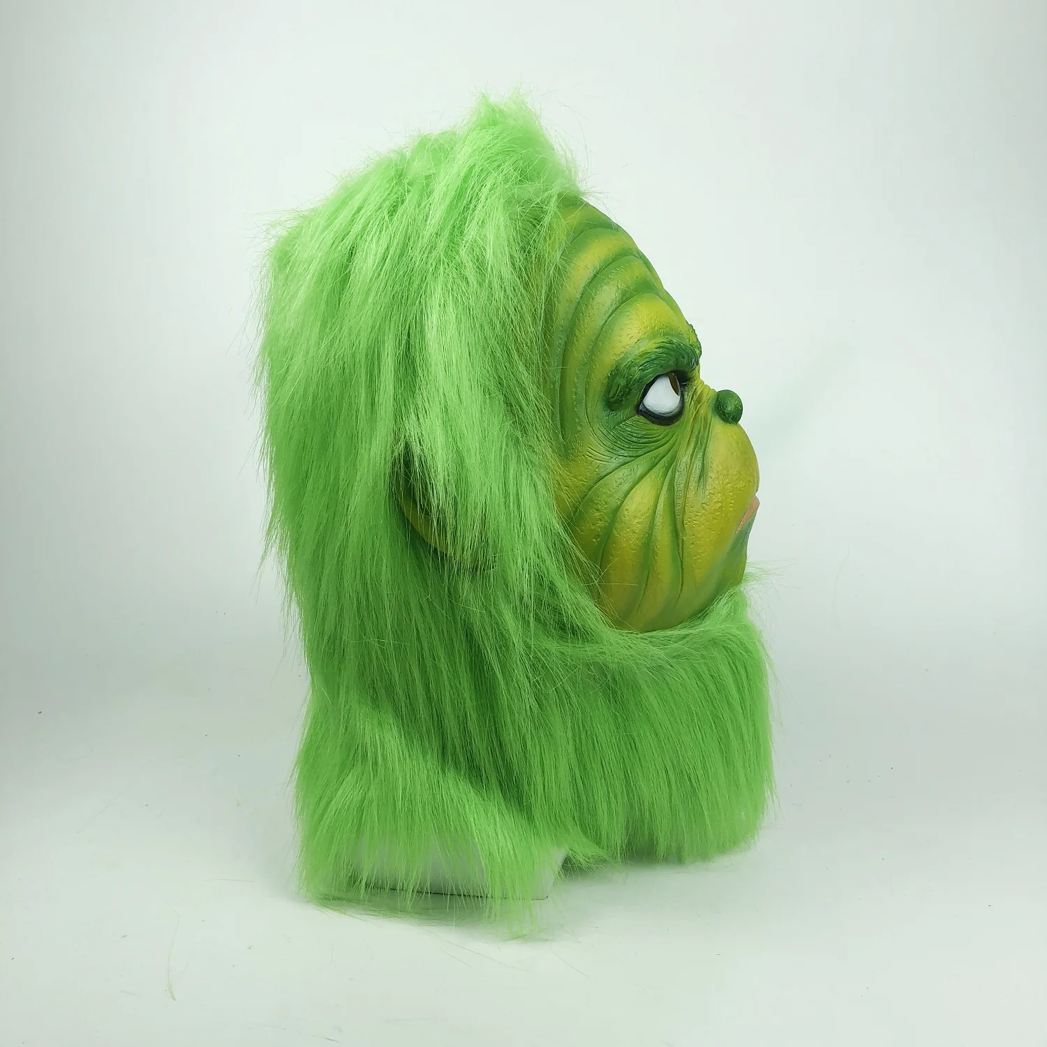 Рождество Косплей Grinch Маска латекс с волосами события реквизит Вечерние Маски мяч костюм для мероприятия шлемы реквизит Рождественские украшения