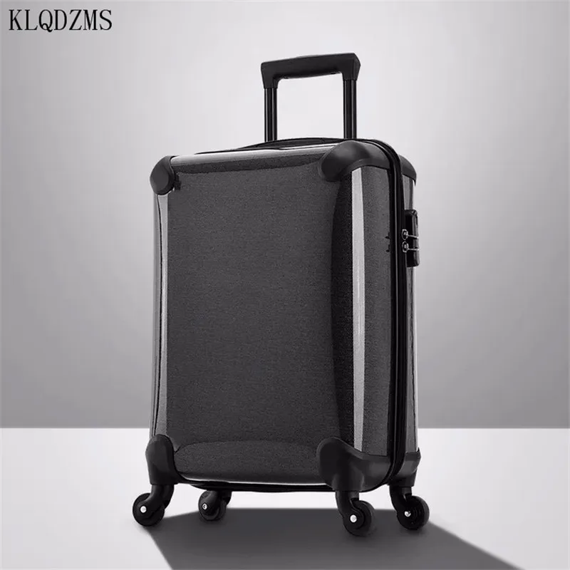 KLQDZMS 24-дюймовый чемодан на колесиках студенческий с паролем колеса 20 дюймов
