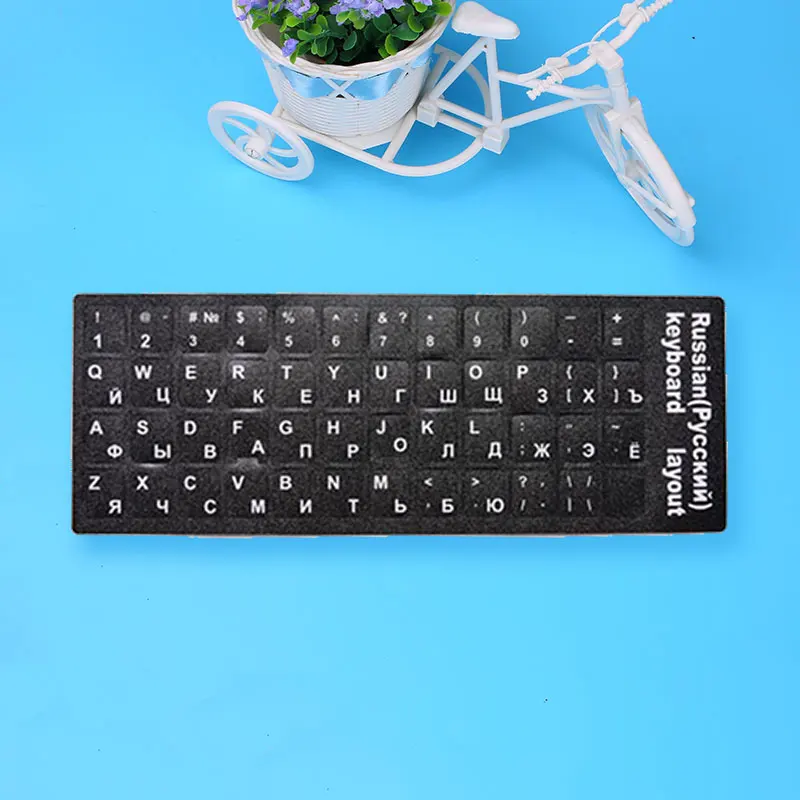 Русская/Арабская/французская крышка клавиатуры наклейки для Mac Book ноутбук ПК клавиатура компьютер письмо макет Чехлы для клавиатуры пленка
