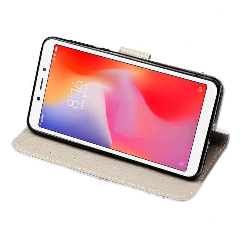 Чехол-книжка для Etui Xiomi Xiaomi Redmi 4X 5A 6A 5 Plus Note 6 Pro 4 Cat кожаный чехол-бумажник чехол