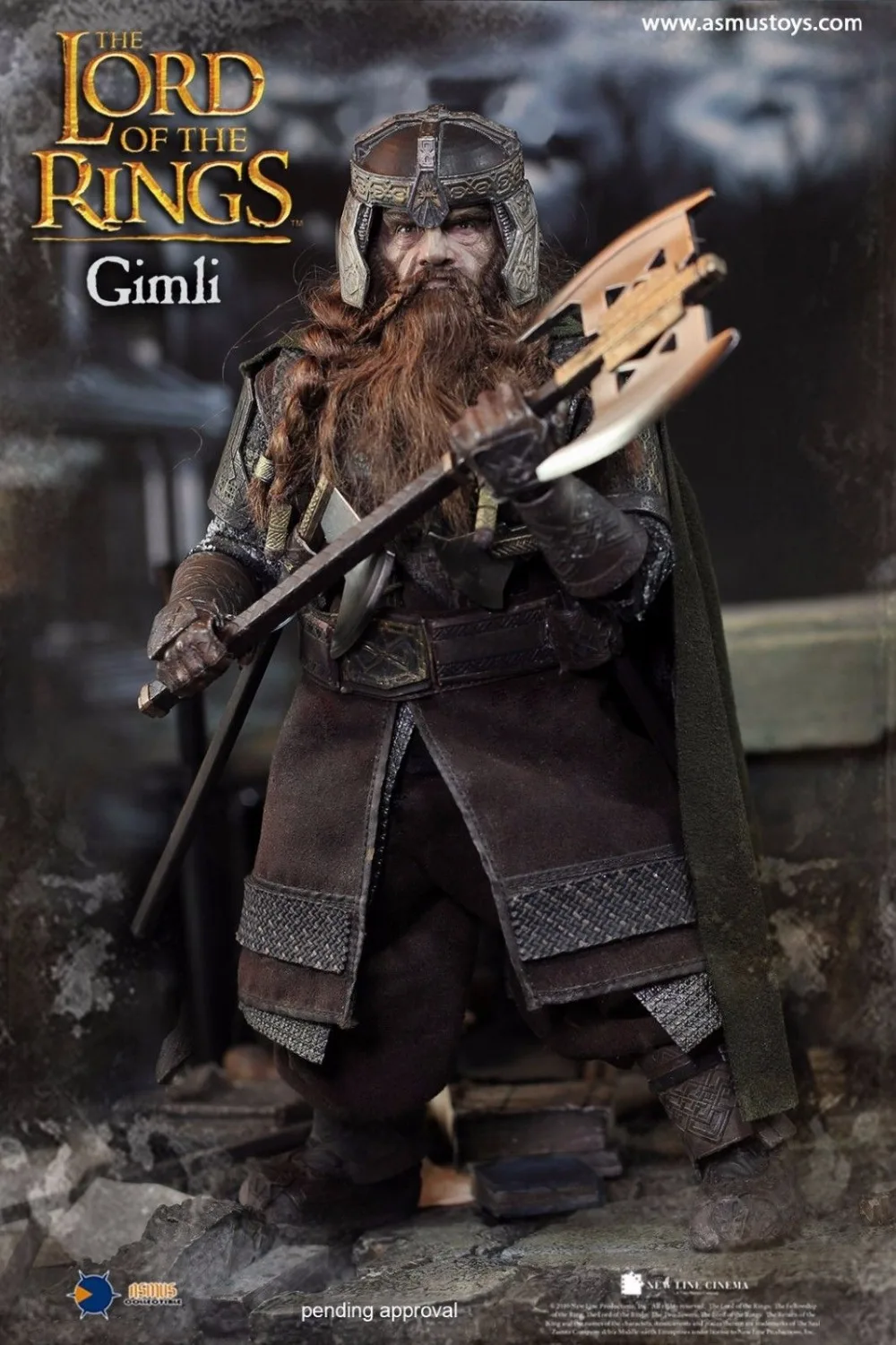 Игрушки Асмус Властелин колец серии: Карликовый воин Gimli 1/6 фигурка дешевая стоимость доставки в Глобальный