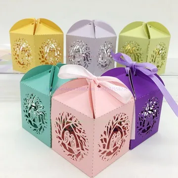 B013 300 шт./Lot50 * 50*50 мм творческий carven полые выезда птица Свадьба/День