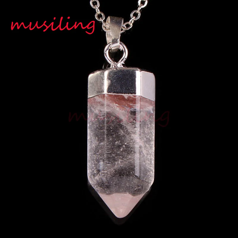 Musiling натуральный ювелирный камень большая шестиугольная Призма Подвеска
