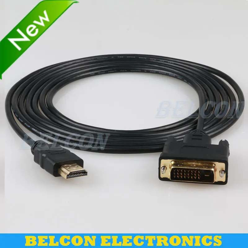 Высокоскоростной кабель HDMI-DVI 24 1 pin адаптер позолоченный hdmi dvi для 1080P HD HDTV ПК XBOX м 2