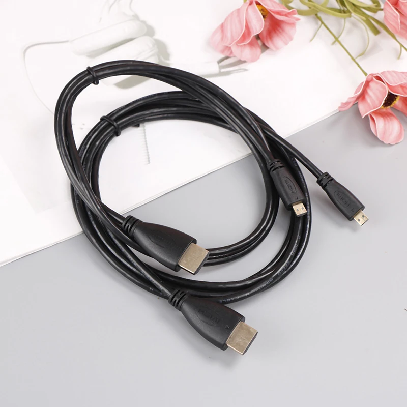 1 m/1 8 m 4 стандарт Черный Micro HDMI кабель соответствие/micro кабели|Кабели HDMI| |