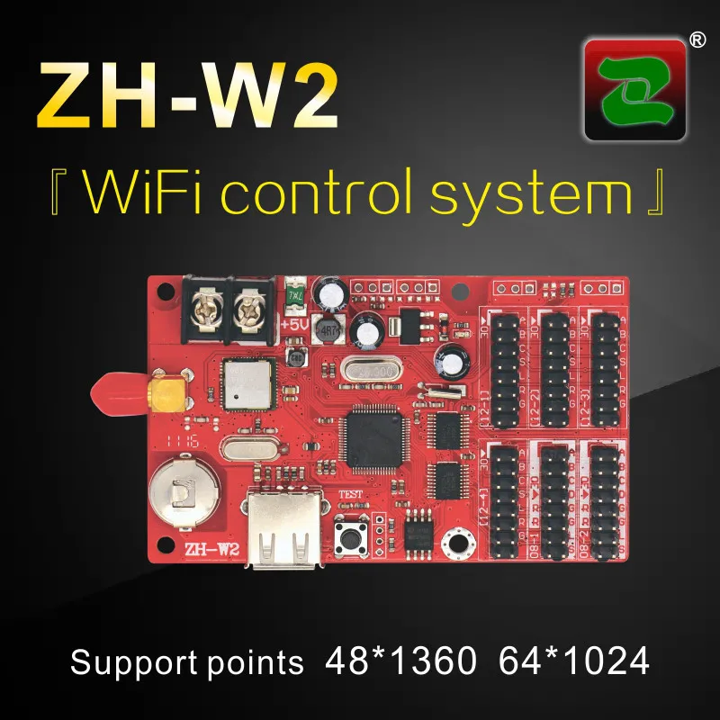 Zhonghang Беспроводной Wi Fi P10 P3.75 led экран дисплей контроллера карты ZH Wn Wm W0 W1 W2 W3 W4 W5 W6
