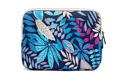 Colorful leaf blue Новые Длинные рукава тряпичная Сумочка Сумка для планшета Чехол для iPad Air 2 Pro 9,7 10,5 11 крышка для Xiaomi huawei samsung lenovo tab - Цвет: Colorful leaf blue