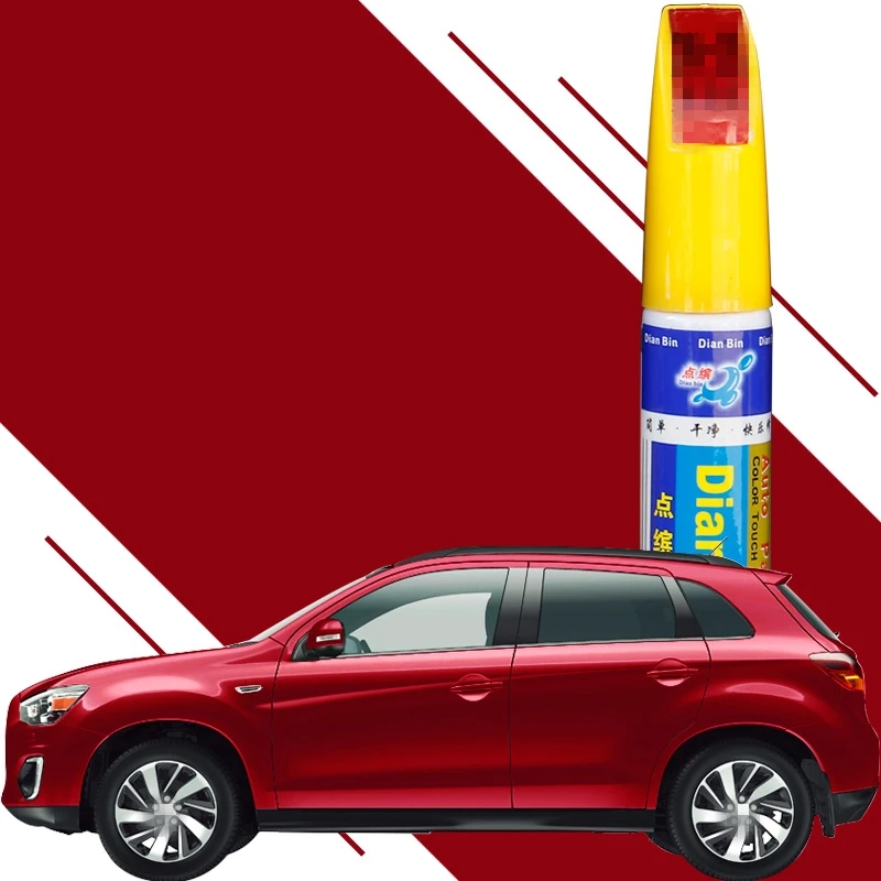 red Авто-Стайлинг краска уход цвета авто покрытие краска ручка подправить царапинам Чистый Ремонт удалитель инструмент для удаления для Mitsubishi ASX - Цвет: red