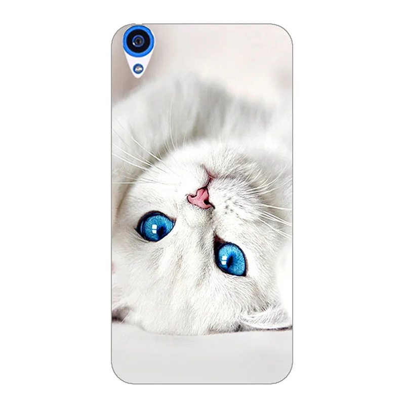 Чехол для HTC Desire 820 мягкий силиконовый чехол из ТПУ с рисунком кота совы животных