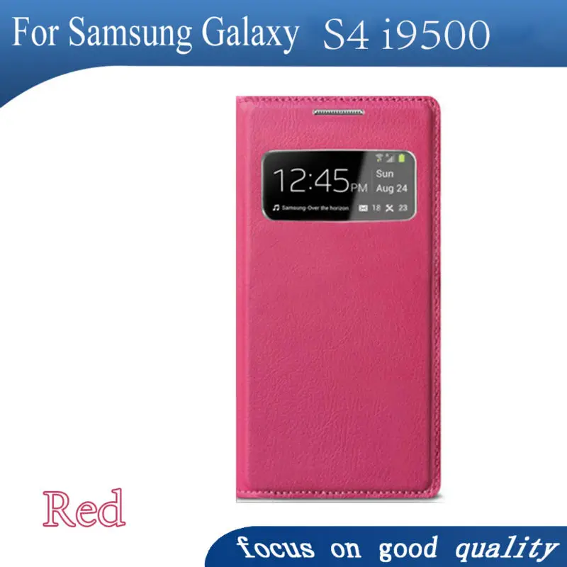 Кожаный чехол FDCWTSSmart для Samsung Galaxy S4 I9500 I9505 тонкий Оригинальный S 4|flip cover|leather caseflip case