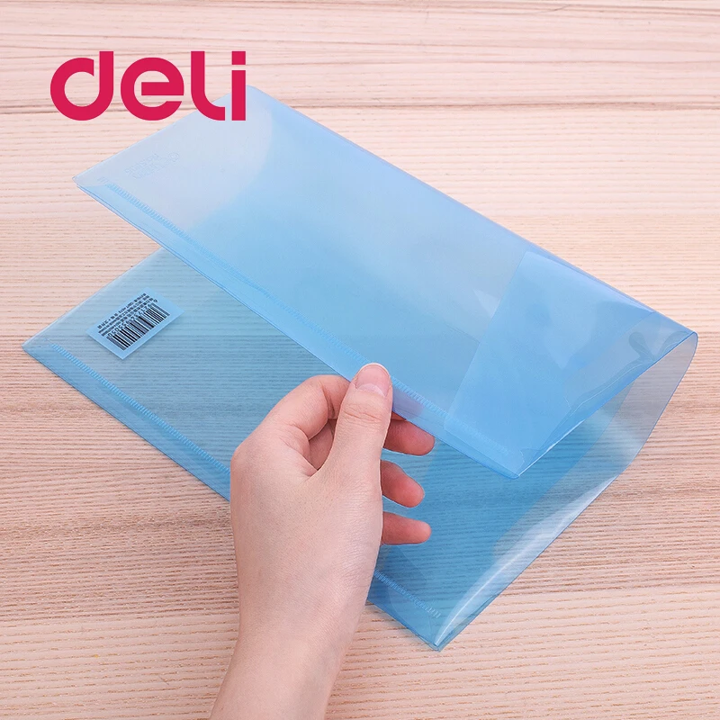 Deli 10 шт. A4 прозрачная сумка для документов бумажная папка файлов канцелярские