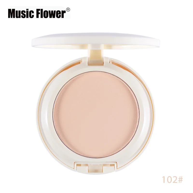 Music Flower брендовая Минеральная Пудра для макияжа матовая прессованная пудра палитра консилер Контур бронзатор щек Хайлайтер для лица без масла - Цвет: 102