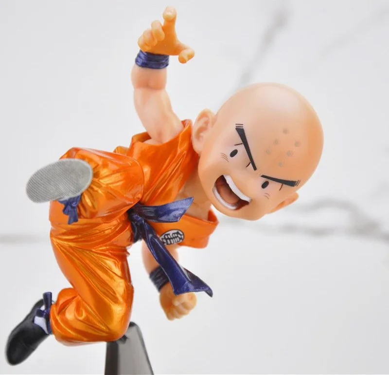 Houng Аниме Фигурка 12 см Жемчуг дракона Krillin металлик Цвет ver. ПВХ фигурка