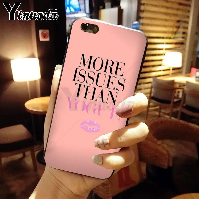Yinuoda Модный женский защитный чехол для iPhone 6S 6plus 7 7plus 8 8Plus X Xs MAX 5 5S XR|Чехлы-накладки|