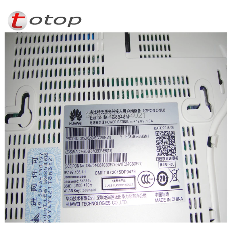 Бесплатная доставка HUAWEI HG8546M GPON ONU ONT 4FE + Голос USB Wifi английская прошивка