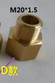 D Vidric шайба редуктор адаптеры манометр фитинги M14 16 18 20 поворотов 4 точки G1/2 метрики в британском - Цвет: D